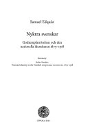 Nyktra svenskar: Godtemplarrörelsen och den nationella identiteten 1879-1918Volym 200 av Acta Universitatis Upsaliensis, Uppsala UniversitetVolym 200 av Acta Universitatis Upsaliensis: Studia historica Upsaliensia, ISSN 0081-6531Volym 200 av Studia historica Upsaliensia, ISSN 0081-6531; Samuel Edquist; 2001