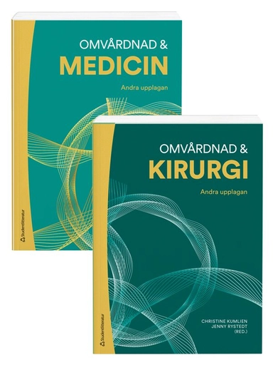 Omvårdnad medicin & kirurgi (paket); Anna Ekwall, Anna M Jansson, Jenny Lundmark Rystedt, Christine Kumlien, Sara Adolfsson, Martin Almqvist, Malin Andersson, Eva Angenete, Valentina Bala, Bo-Michael Bellander, Mariette Bengtsson, Per Bergenzaun, Kaisa Bjuresäter, Katarina Björses, Katja Stenström Bohlin, Ingrid Bolmsjö, Per Bosemark, Ola Bratt, Jeanette Bäcklund, Anna Börjesson, Eva Carlsson, Maria Cornelius, Hanna de la Croix, Marita Dalvindt, Karl Dreja, Eva Drevenhorn, Ylva Tiblom Ehrsson, Mikael Ekelund, Mirjam Ekstedt, Peter Elbe, Carina Elmqvist, Einar Eriksson, Cecilia Follin, Anna Forsberg, Anders Frid, Susanne Georgsson, Magdalena Annersten Gershater, Anders Gottsäter, Agneta Gånemo, Louise Hafsten, Camilla Hage, Annette Holst Hansson, Ami Hommel, Karin Pukk Härenstam, Gabriella Isma, Nazim Isma, Kjell Ivarsson, Jenny Jakobsson, Linda Jensen, Marie Joelsson, Ann-Cathrin Jönsson, Anneli Jönsson, Charlotte Kerrén, Daniel Klintman, Jenny Klintman, Emelie Kull, Göran Laurell, Mikael Lehtihet, Annette Lennerling, Han; 2022