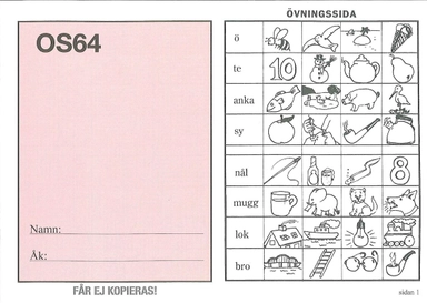 OS64 elevhäften - 25-pack; Kerstin Nauclér, Eva Magnusson; 2011