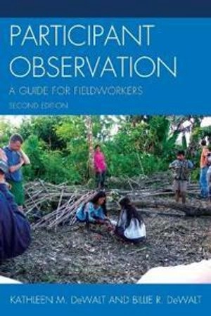 Participant observation : a guide for fieldworkers; Kathleen M. DeWalt; 2011