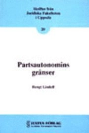 Partsautonomins gränser; Bengt Lindell; 1988