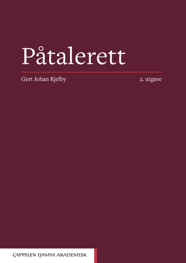 Påtalerett; Gert Johan Kjelby; 2019