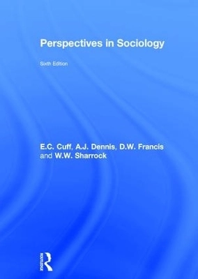 Perspectives in sociology; E. C. Cuff; 2016