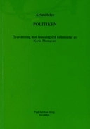 PolitikenVolym 4 av Klassiker (Åström), ISSN 1104-3180; Aristoteles; 2003