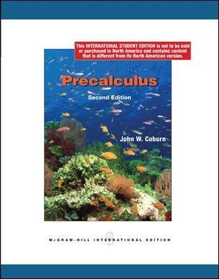 Precalculus; John W. Coburn; 2010