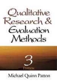 Qualitative evaluation and research methods; Michael Quinn Patton; 1990