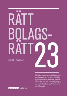 Rätt Bolagsrätt 2023; Robert Sevenius; 2023