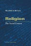 Religion; McGuire Meredith B.; 2001