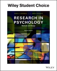 Research in Psychology; Kerri A Goodwin, C James Goodwin; 2024