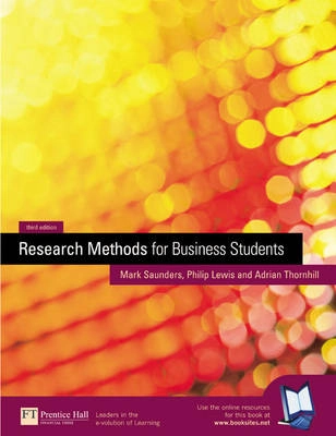 Research methods for business students; Mark N. K. Saunders; 2003