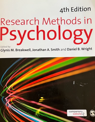 Research Methods in Psychology; Chris Fife-Schaw; 2012