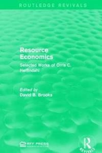 Resource Economics; David B Brooks; 2017