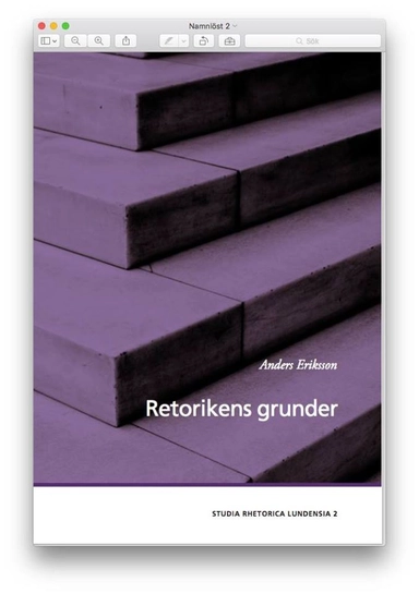 Retorikens grunder; Anders Eriksson; 2017