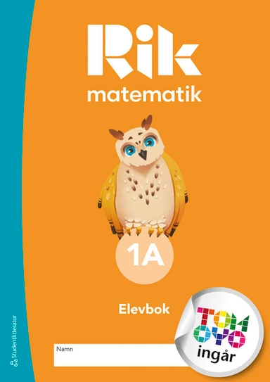 Rik matematik 1A Elevpaket - Tryckt bok + Digital elevlicens 12 mån; Andreas Ryve, Manuel Tenser, Patrik Gustafsson, Hillevi Gavel, Fredrik Blomqvist, Jannika Lindvall; 2024