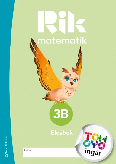 Rik matematik 3B Elevpaket - Tryckt bok + Digital elevlicens 12 mån; Andreas Ryve, Manuel Tenser, Patrik Gustafsson, Hillevi Gavel, Fredrik Blomqvist, Daniel Brehmer; 2024