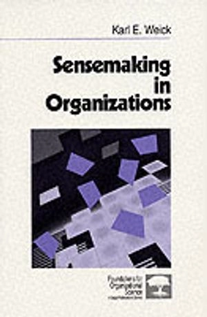 Sensemaking in organizations; Karl E. Weick; 1995