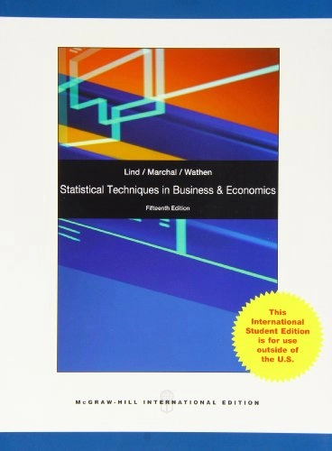 Shrinkwrap: Statistical Techniques in Business and Economics with Connect Plus Online Access; Douglas A Lind; 2011