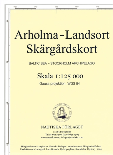 Skärgårdskort Arholma - Landsort; Lars Granath; 2004