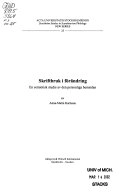 Skriftbruk i förändring en semiotisk studie av den personliga hemsidan; Anna-Malin Karlsson; 2002