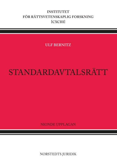 Standardavtalsrätt; Ulf Bernitz; 2018