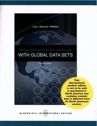 Statistical techniques in business & economics with global data sets; Douglas A. Lind; 2008