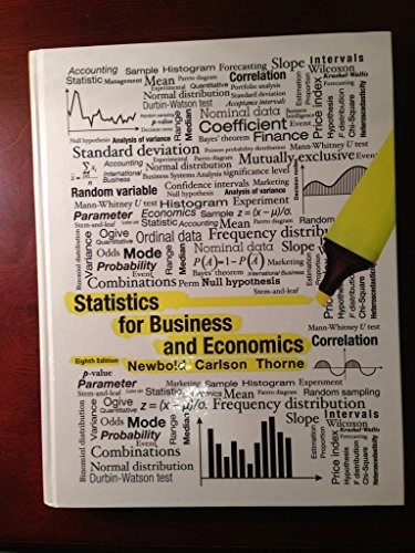 Statistics for business and economics; Paul Newbold; 2013