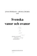 Svenska vanor och ovanor; Jonas Frykman, Orvar Löfgren; 1991