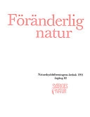 Sveriges natur, Volym 82; Erik Larsson, Naturskyddsföreningen, Svenska naturskyddsföreningen
(tidigare namn), Svenska naturskyddsföreningen; 1991