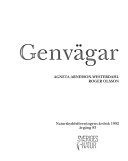 Sveriges natur, Volym 83; Agneta Arnesson-Westerdahl, Roger Olsson, Naturskyddsföreningen, Svenska naturskyddsföreningen
(tidigare namn), Svenska naturskyddsföreningen; 1992