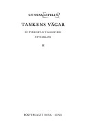 Tankens vägar: en översikt av filosofiens utveckling, Volym 2Doxa reprintTankens vägar: en översikt av filosofiens utveckling, Gunnar Aspelin; Gunnar Aspelin; 1981