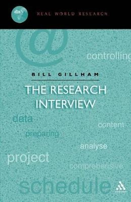 The research interview; Bill Gillham; 2000