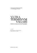 Ultra terminum vagari: scritti in onore di Carl Nylander; Eva Nilsson Nylander, Carl Nylander, Börje Magnusson; 1997