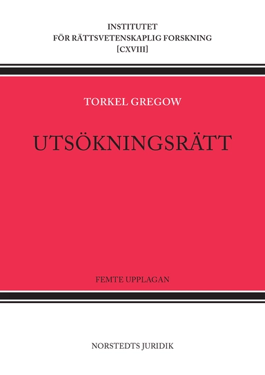 Utsökningsrätt; Torkel Gregow; 2020