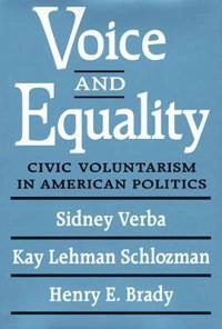 Voice and equality : civic voluntarism in American politics; Sidney Verba; 1995