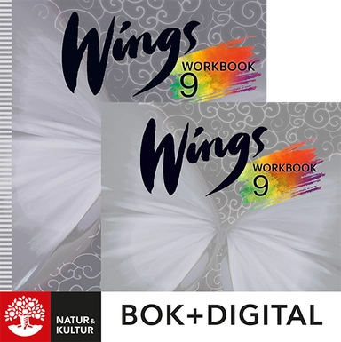 Wings 9 Workbook Paket Bok+Digital; Kevin Frato, Anna Cederwall, Susanna Rinnesjö, Mary Glover, Richard Glover, Bo Hedberg, Per Malmberg; 2024