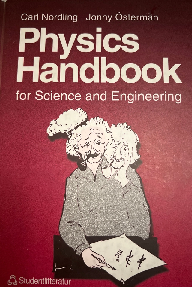 Physics handbook for science and engineering; Carl Nordling, Jonny Österman; 1999