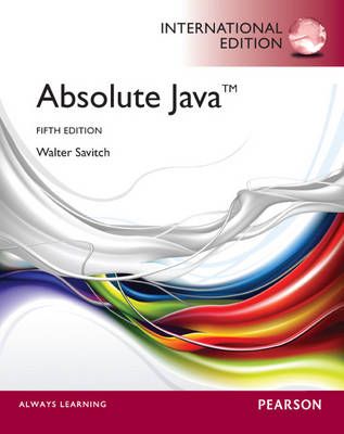 Absolute Java: International Edition