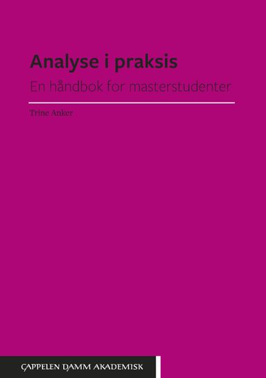 Analyse i praksis : en håndbok for masterstudenter