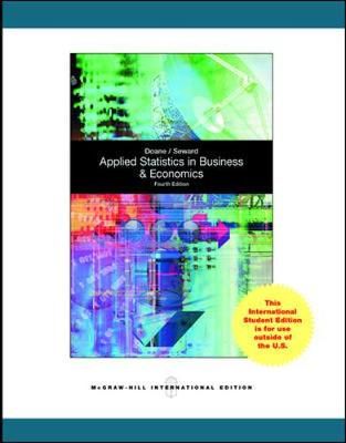 Applied Statistics in Business and Economics