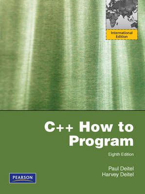 C++ How to Program Pearson International Edition