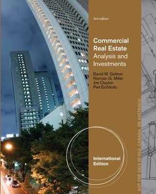 Commercial Real Estate Analysis And Investments