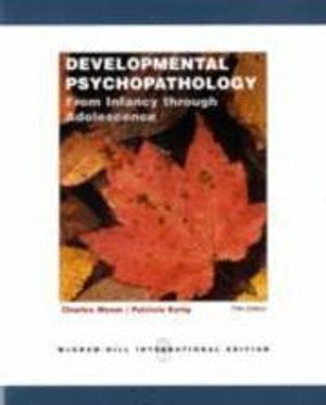 Developmental Psychopathology