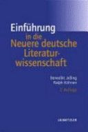 Einführung in die Neuere deutsche Literaturwissenschaft