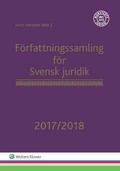 Författningssamling för Svensk juridik 2017/2018