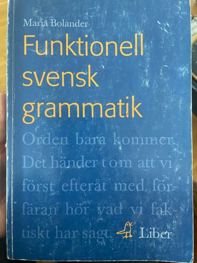 Funktionell svensk grammatik