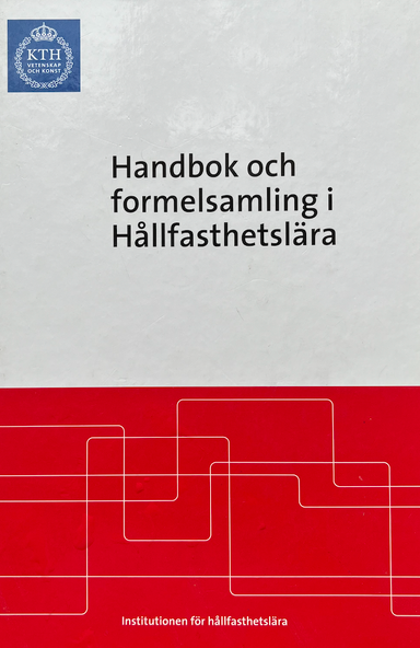 Handbok och formelsamling i hållfasthetslära