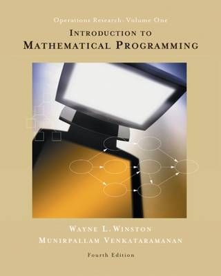 Introduction to Mathematical Programming