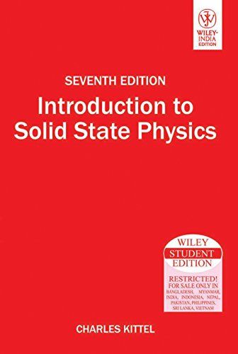 INTRODUCTION TO SOLID STATE PHYSICS