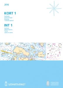 Kort 1 : symboler, förkortningar, begrepp i svenska och internationella sjökort / Int 1 : symbols, abbreviations, terms used on Swedish and international charts