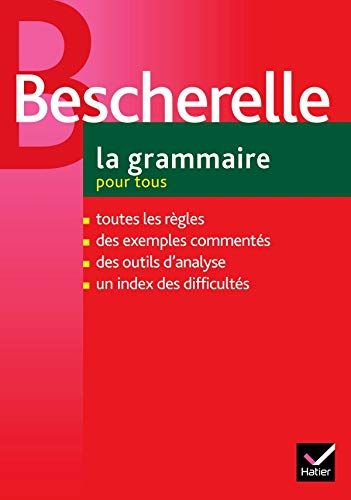 La grammaire pour tous: mots et groupes de mots, les phrases, usages et textes, annexesBescherelle (Collection)Bescherelle (Paris, France : 1997)Bescherelle (Paryż ; 1987), ISSN 0990-3771Volym 2 av Bescherelle, Michel ArrivéVolym 3 av Bescherelle, Bescherelle (M., Louis Nicolas)Collection Bescherelle, ISSN 0990-3771